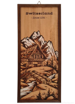 Swiss chalet wood frame