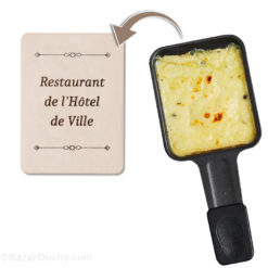 Support pour poser raclette - Raclette suisse personnalisé