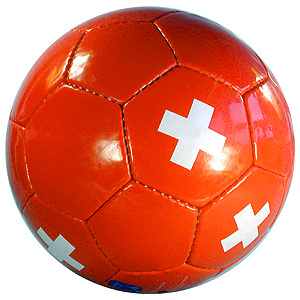 Ballon foot Croix suisse - BazarOuchy