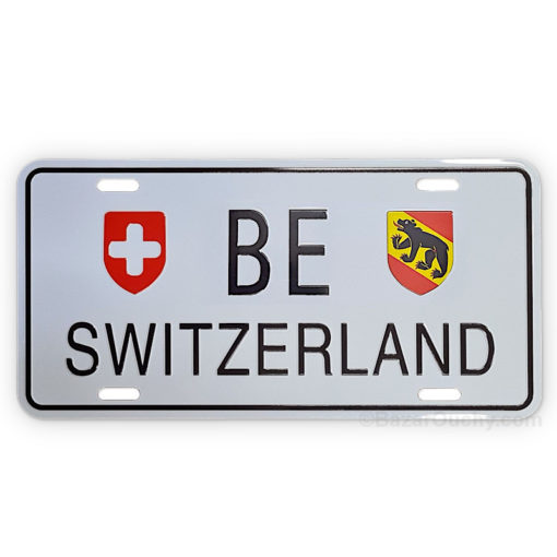 Bern BE metal car plate