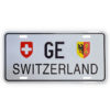 Geneva GE metal car plate