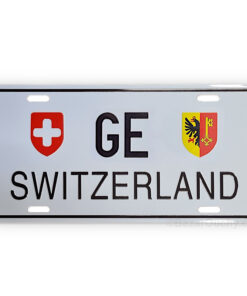 Plaque voiture Genève GE en métal