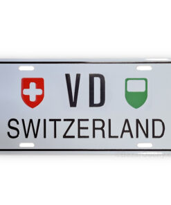 Plaque voiture Vaud VD en métal