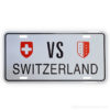 Placa de coche de metal Valais VS