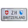 Zurich ZH metal car plate