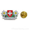 Pin's Edelweiss und Schweizer Flagge