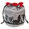 Swiss potato bag with poya decoupageSwiss potato bag with poya decoupage