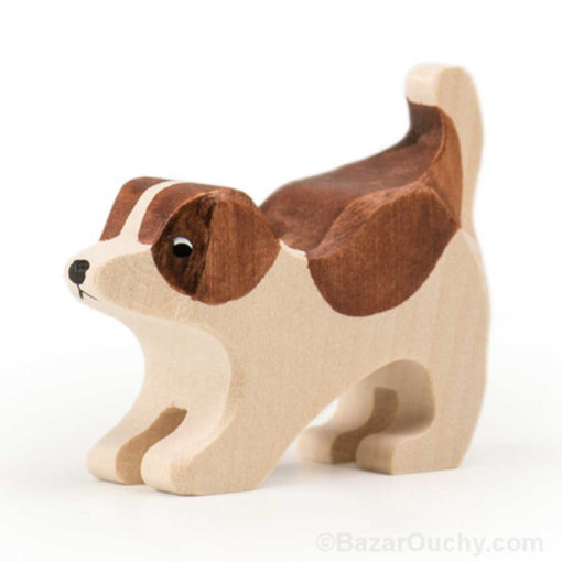 Baby saint bernard swiss wooden toy