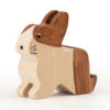 Swiss wooden toy rabbit