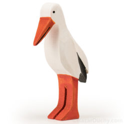 Swiss wooden toy stork