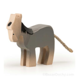 Swiss wooden toy donkey