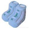 Chaussette bébé bleu edelweiss paysan suisse