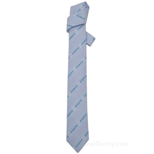 Blue edelweiss tie