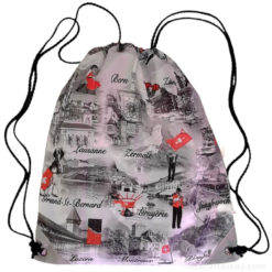 Swiss cross string backpack