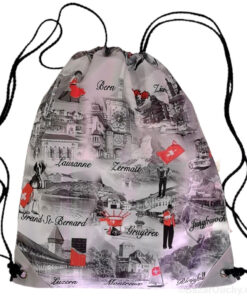 sac à dos ficelle croix suisse