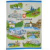 Linen Kitchen towel Swiss cities