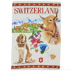 Linen Kitchen towel swiss cow