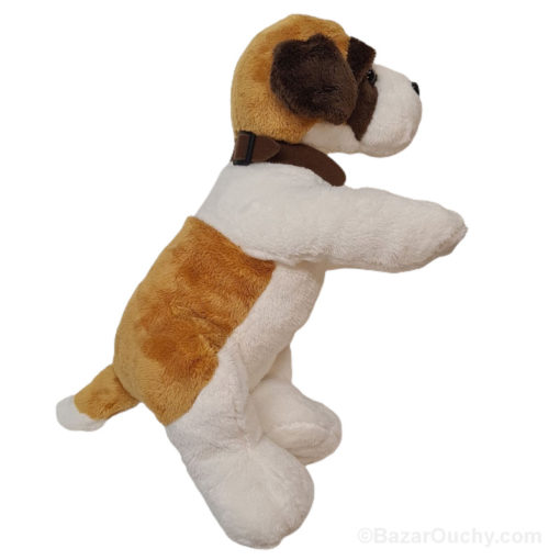 Peluche chien saint bernard - Couché