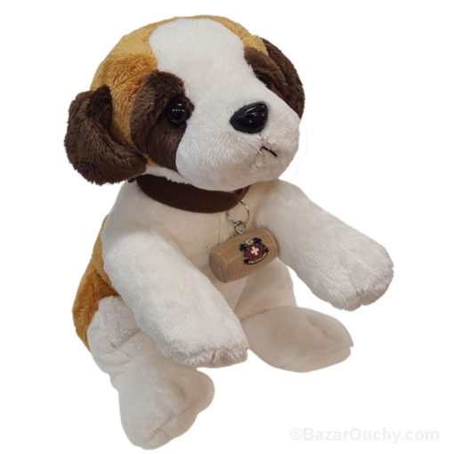 Peluche perro san bernardo - acostado 30cm