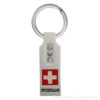 Swiss flag keyring - 3 rhinestones