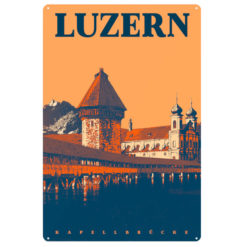 Plaque en métal Suisse Luzern