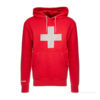 Hoody sweater swiss cross red