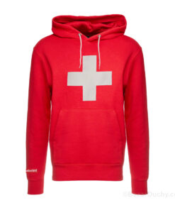 Hoody Pull croix suisse rouge