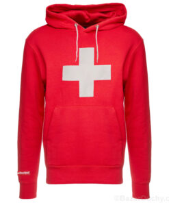 Hoody Pull croix suisse rouge