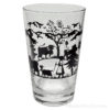 Poya water glass decoupage