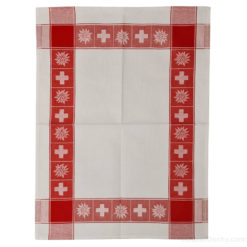 Biancheria da cucina svizzera - Tradizionale - Swiss Cross Edelweiss