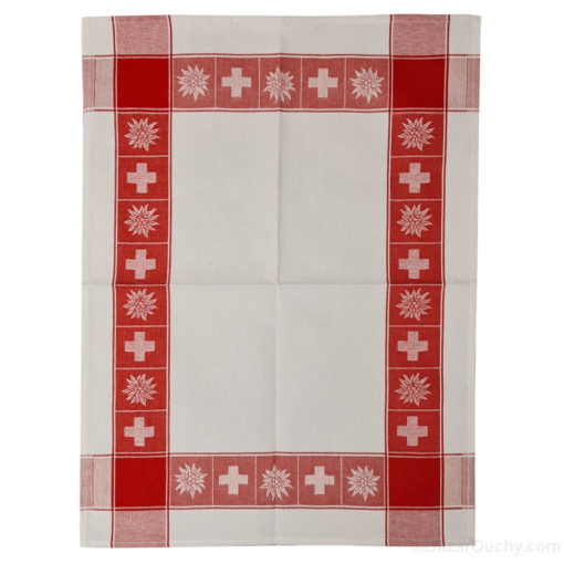 Swiss kitchen linen - Traditional - Swiss Cross Edelweiss