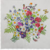 Foulard en laine avec fleurs des montagnes