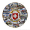 Swiss cities souvenir plate