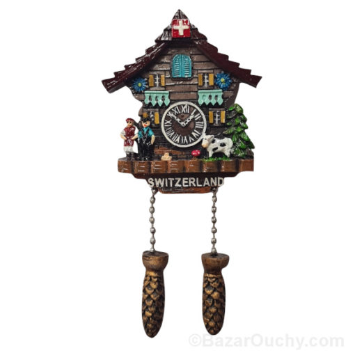 Swiss cuckoo clock chalet magnet