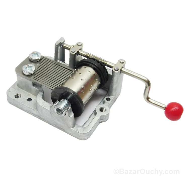 Hand crank music box with 18-note musical mechanism - Item# for this hand  crank music box: LORRAINE .