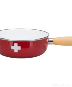 Caquelon fondue croix suisse