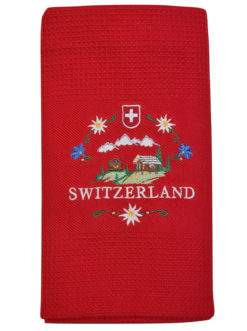 Swiss chalet kitchen towel - 12502