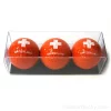 Balle de golf croix suisse rouge - 3 pieces