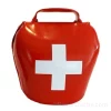 Cloche rouge croix suisse