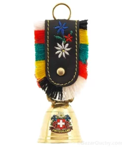 Cloche type bronze avec franges - Petite