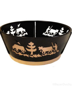 Corbeille pain en métal - Découpage poya