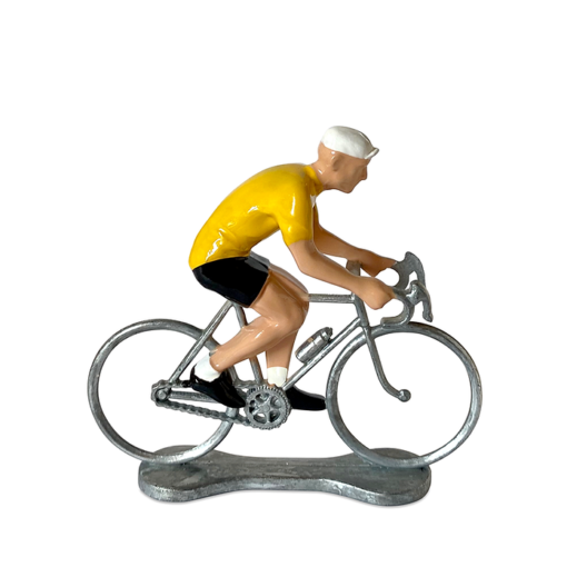 Small miniature metal bike - Yellow jersey - Bernard et Eddy