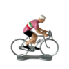 Pequeña bicicleta de metal en miniatura - Giro de Italia - Bernard y Eddy