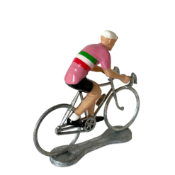 Kleines Miniaturfahrrad aus Metall - Italien Giro - Bernard und Eddy