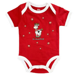 Red Swiss cow bodysuit