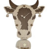 Swiss cow head pendulum clock