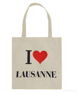 Sac tissus i love lausanne