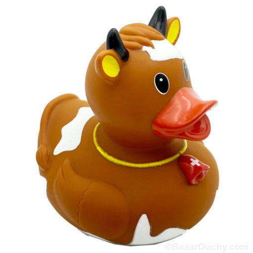 Canard de bain suisse forme vache