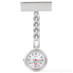 Silver metal nurse watch - Customizable name