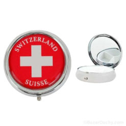 Boite à pilules croix suisse